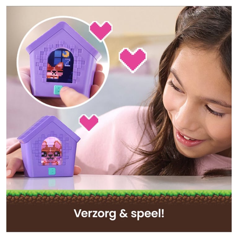 Bitzee Doghouse Niche - Mon Chien Interactif - Animal Digital Qui Réagit Au Toucher Et Aux Mouvements - Ecran Tactile Avec 15 Animaux Interactifs - Sons Réactions Jeux - Jeu Pour Enfant 5 et + - Neuf