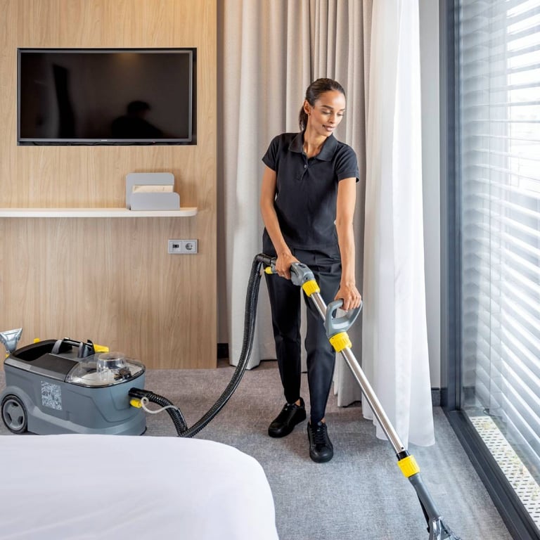 Kärcher 4039784917088 machine de nettoyage de tapis Marcher derrière Humide Noir, Jaune - Neuf