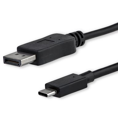 StarTech.com Cable 1m USB C a DisplayPort 1.2 de 4K a 60Hz - Adaptador Convertidor USB Tipo C a DisplayPort - HBR2 - Conversor USBC con Modo Alt - Com