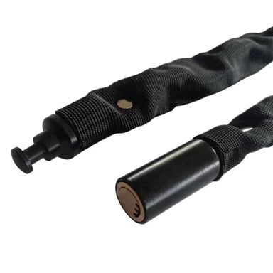 Antirrobo Para Bicicleta - Candado Antirrobo - Cadena De Acero - 88 Cm - Seguridad Reforzada - Negro