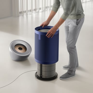 Purificatore d'aria Dyson BP03 50W in nichel lucido e blu scuro