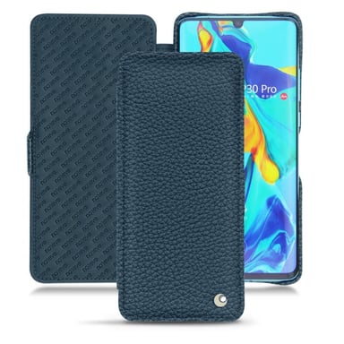 Housse cuir Huawei P30 Pro -  - Bleu - Cuir grainé
