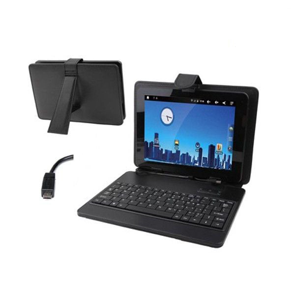 Housse Clavier Tablette Universelle Étui 7 Pouces Micro USB Support Noir  YONIS - Yonis