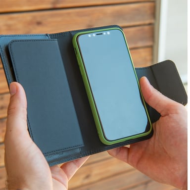 Celly Duomo XXL funda para teléfono móvil 16,5 cm (6.5'') Libro Negro