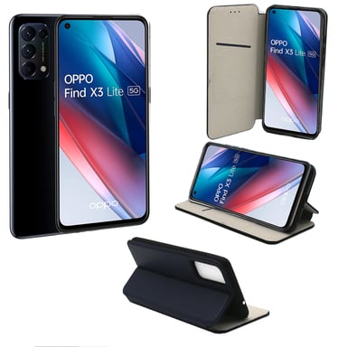 OPPO Find X3 LITE 5G Etui / Housse pochette protection bleu