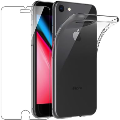 Apple iPhone SE 2022 5G coque tpu transparente et vitre