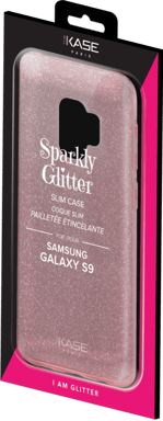 Guscio sottile glitterato per Samsung Galaxy S9, oro rosa