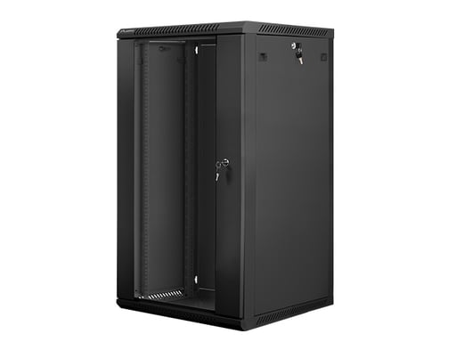 Lanberg WF01-6622-10B étagère 22U Rack monté sur le mur Noir - Neuf