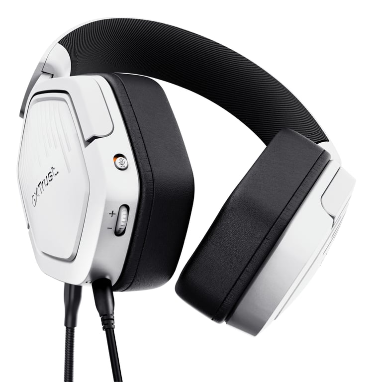 Trust GXT492W Carus Casque Avec fil Arceau Jouer Blanc - Neuf