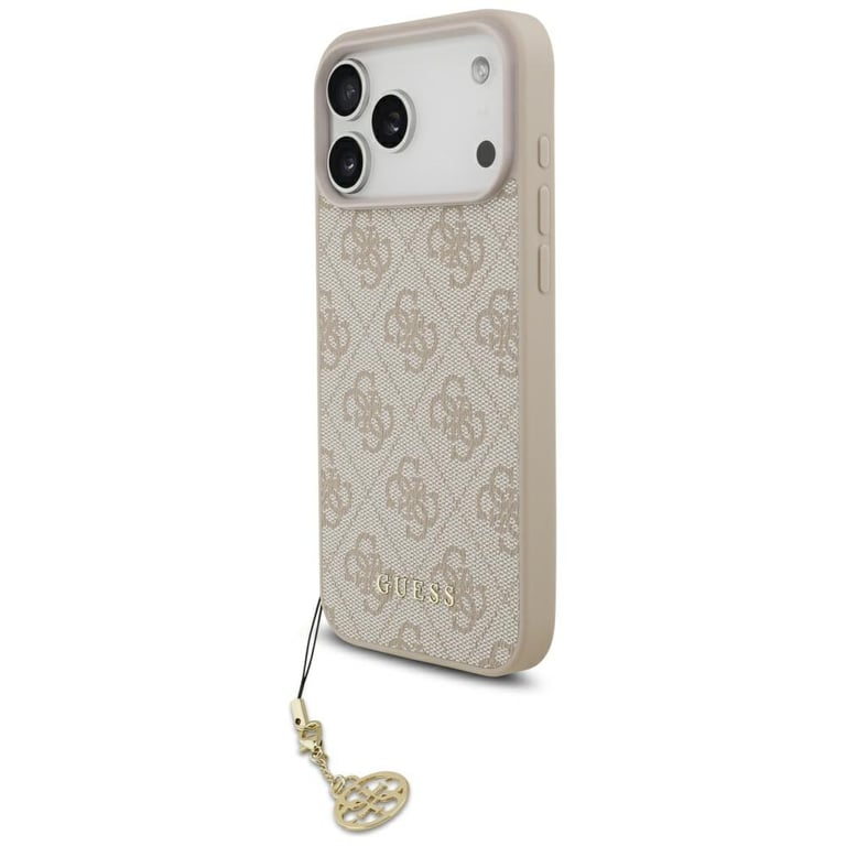 Guess 4G Charms Case for iPhone 17 Pro Max 6.9 Tone on Tone Pink - GUHMP17XGF4GCP