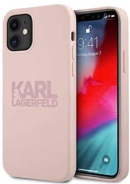 Étui Karl Lagerfeld pour iPhone 12 mini 5.4 Silicone rose