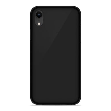 Coque silicone unie compatible Givré Noir Apple iPhone XR