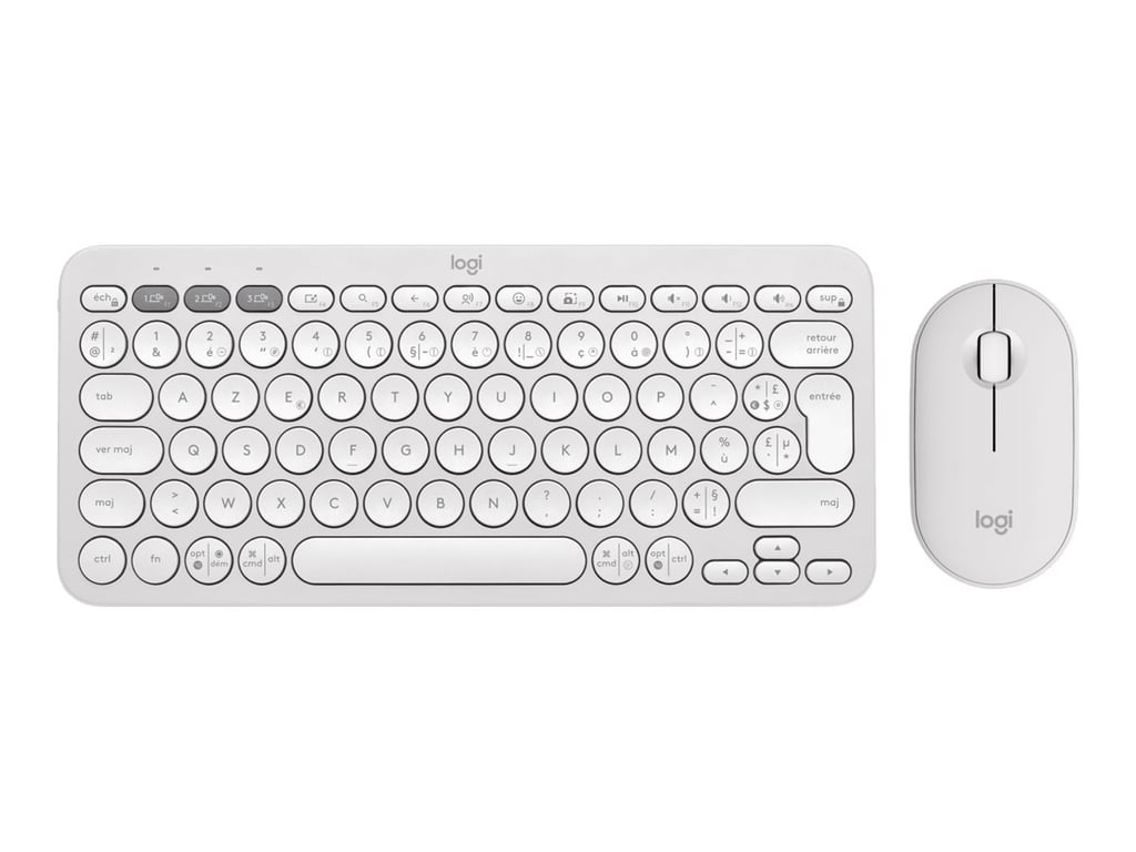 Clavier Logitech Pebble 2 Combo AZERTY compact avec silencieuse - vue 3