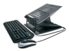 Hamlet XTMS100KM Tiramisù Notebook stand with keyboard and mouse Noir