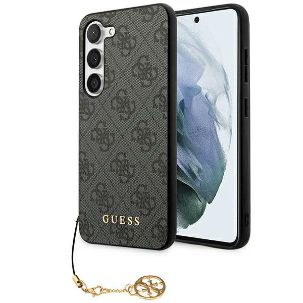 Guess Coque de téléphone - 4G Charms - Samsung Galaxy A35 5G - Noir - Souple - Protection chocs