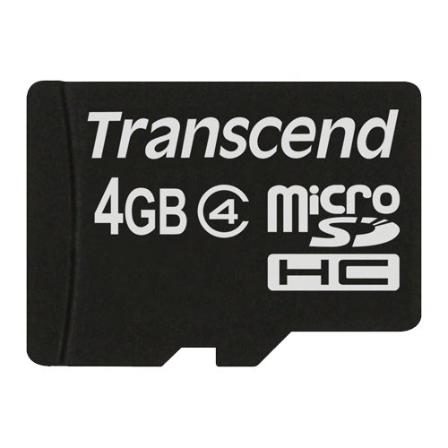 Transcend TS4GUSDC4 mémoire flash 4 Go MicroSDHC Neuf