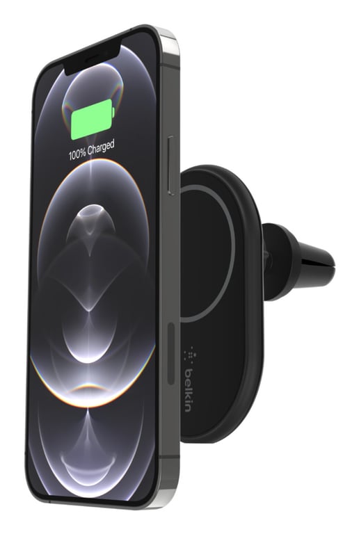Belkin WIC004BTBK chargeur d'appareils mobiles Smartphone Noir USB Recharge sans fil Auto - Neuf