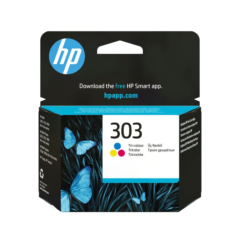 Cartouche d'encre originale HP 303 Tricolore Cyan/Magenta/Jaune - Neuf