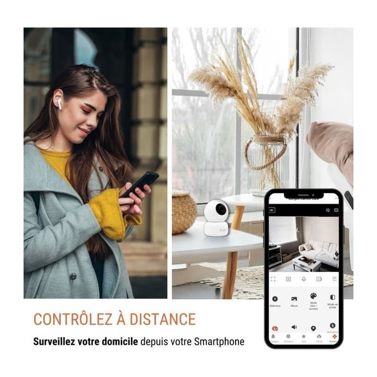 Caméra de surveillance KONYKS CAMINI 2 Intérieur Motorisée Wifi Détéction de mouvements - vue 3
