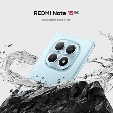 Xiaomi Redmi Note 15 5G 512 GB Negro - Pantalla AMOLED 6,77'', Cámara 108 MP, Snapdragon 6 Gen 3, Batería 5520 mAh, IP65