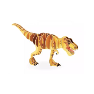 Puzzle 3D T-rex en cartón ecológico para niños
