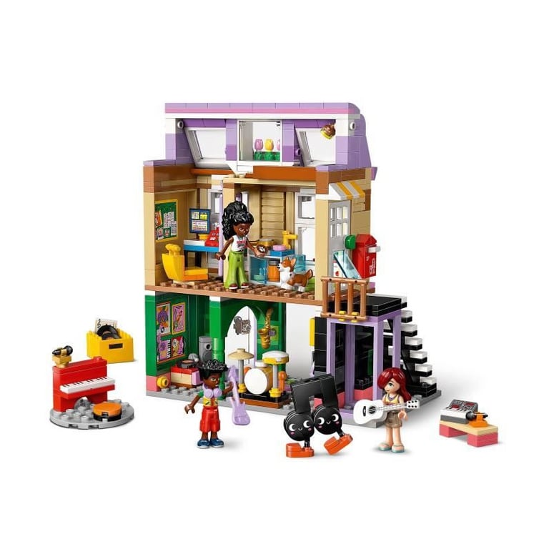 LEGO Friends 42653 Le Magasin de Musique et l'Appartement - Jeu pour Fille des 7 Ans - Neuf