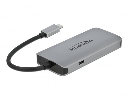 DeLOCK Hub USB 3.2 Gen 1 avec 4 ports et Gigabit LAN et PD
