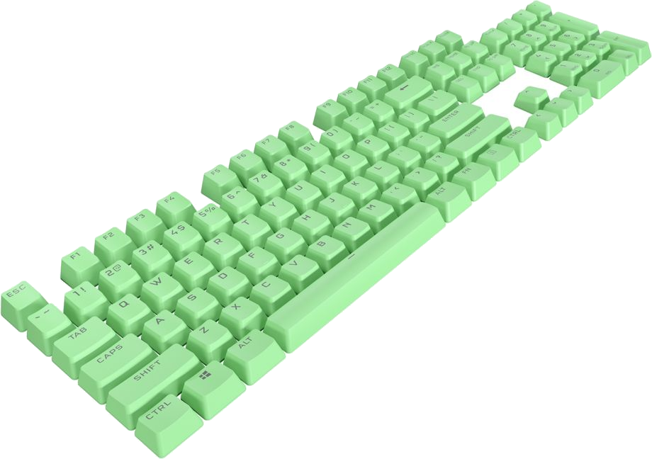 Jeu de 105 touches pour clavier Corsair PBT Double-Shot Pro (Vert) AZERTY
