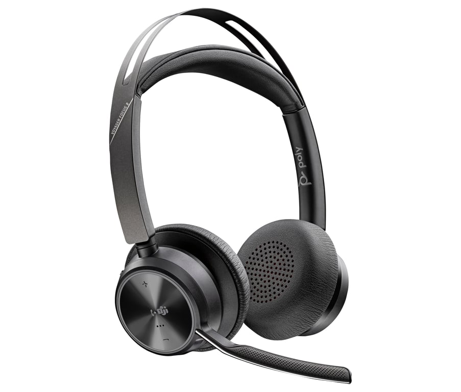 POLY Micro casque Voyager Focus 2 USB C C certifié Microsoft Teams + adaptateur USB CA Neuf