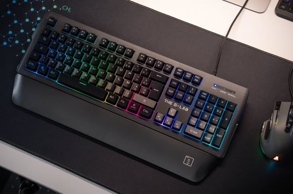 G-Lab Keyz Palladium USB Tastiera QWERTY francese nera