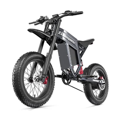 VéLo Électrique Shengmilo S900 | Vitesse Max 65 km/h | Autonomie 60 km | Moteur 1000W*2 | Batterie 60V 30Ah | Pneus 20 Pouces