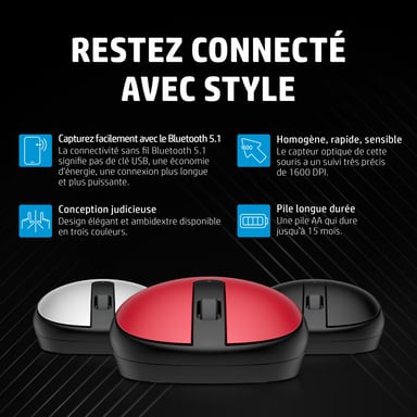 HP Ratón Bluetooth 240 rojo