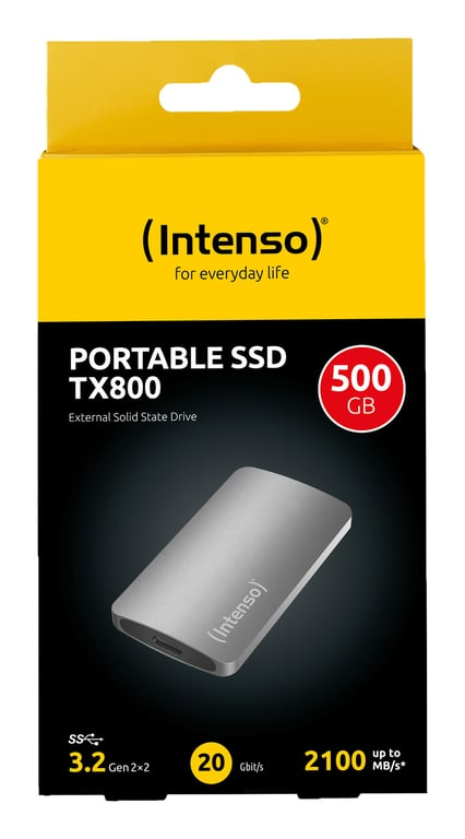 Disque SSD externe Intenso TX800 500 Go - vue 6