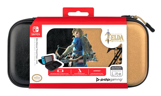 Boîtier robuste Slim Deluxe Hyrule Hero Link Nintendo Noir, Or