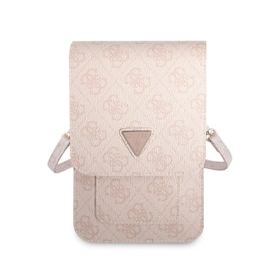 Guess Bandolera 4G con Logotipo Triangular Rosa
