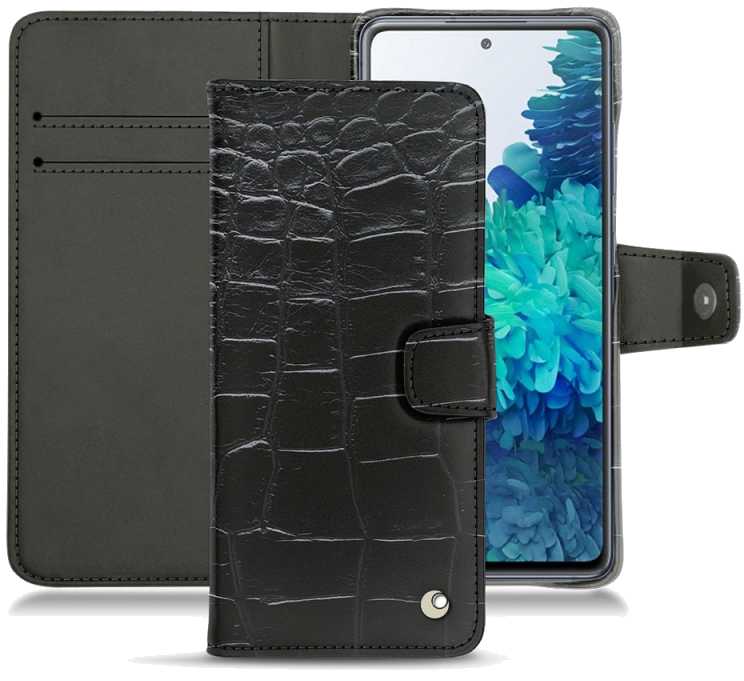 Housse cuir Samsung Galaxy S20 FE - Rabat horizontal portefeuilleNoir