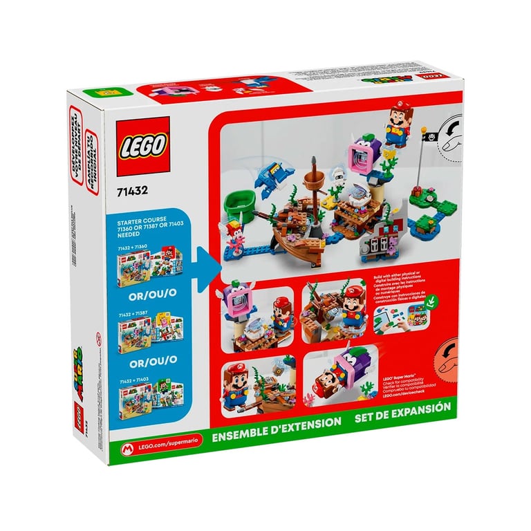 LEGO® Super Mario™ 71432 Ensemble d'extension Aventure dans 'épave engloutie avec Dorrie - vue 4