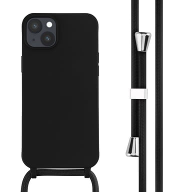 imoshion Coque en silicone avec cordon pour iPhone 14 Plus - Noir