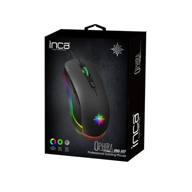 Inca IMG-327 ratón Juego Ambidextro USB tipo A Óptico 4800 DPI