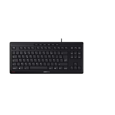 CHERRY STREAM KEYBOARD TKL teclado Universal USB AZERTY Francés Negro