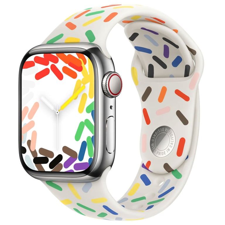Bracelet Sport pour Apple Watch Series 1 t/m 9 / SE (38/40/41 mm) | Series 10 / 11 (42 mm) - Taille M/L - Pride Edition - Neuf