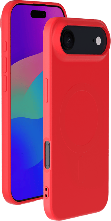 BIGBEN Coque MagSafe pour iPhone Air Silicone Rouge  - Neuf