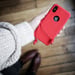 Coque en Gel de Silicone Doux pour Apple iPhone X/XS, Rouge Ardent