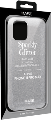 Guscio sottile glitterato per Apple iPhone 11 Pro Max, argento