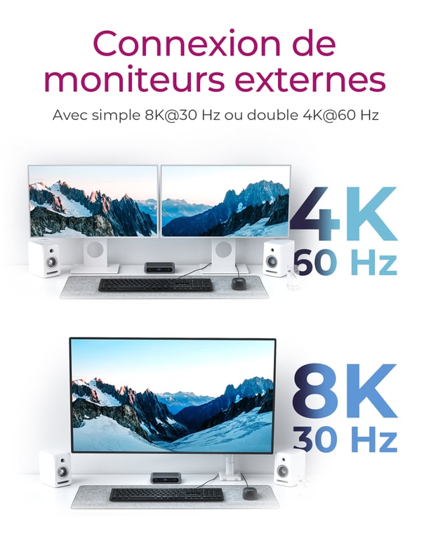 ICY BOX IB HUB801 TB4 Thunderbolt 4 40000 Mbit/ Neuf - vue 3
