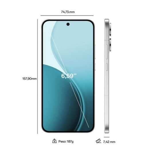 Smartphone OPPO Reno14 5G 12Go RAM Écran 6.59” AMOLED 6000mAh - vue 7