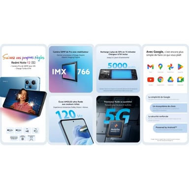 Xiaomi Redmi Note 12 Pro (5G) 128 GB, blu, sbloccato