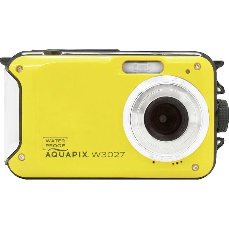 Easypix W3027 Y Wave Yellow Appareil photo numérique 30 Mill. pixel jaune avec accu sacoche stabilisation dimage vid