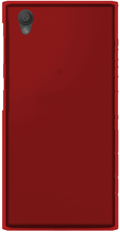 Coque silicone unie compatible Givré Rouge Sony Xperia L1