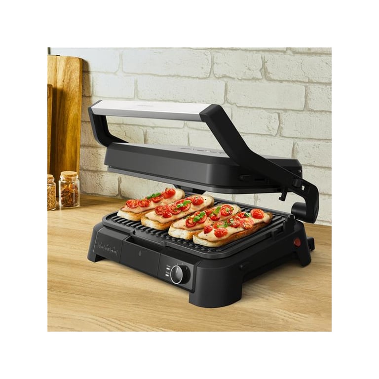 GRILL VIANDE  3EN1 XL 2000W TH° PLAQUE AMOVIBLE NOIR TEFAL - GC520DE0 - Neuf